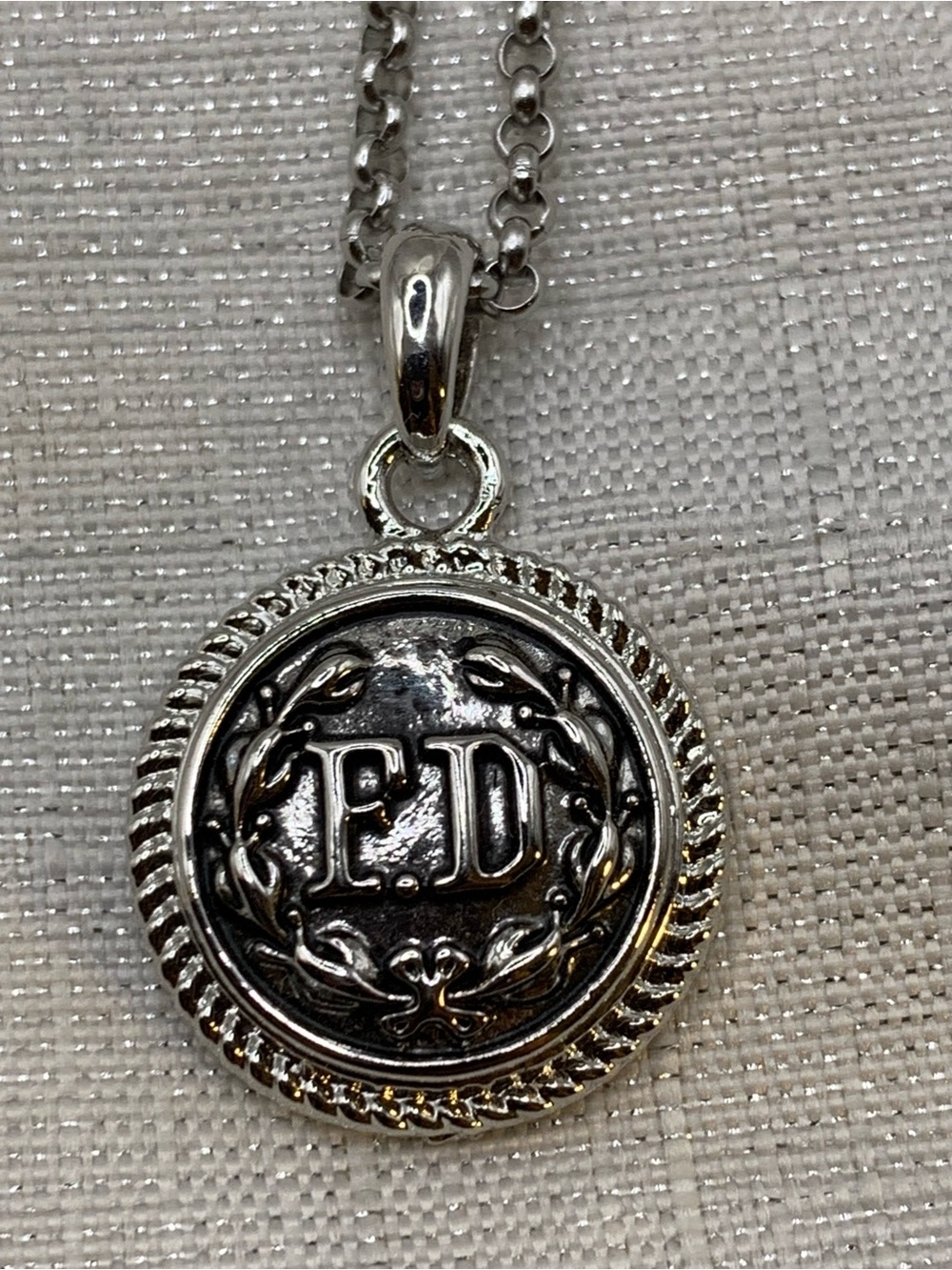 FIRE DEPARTMENT - Classic Circle Snap Button Charm Necklace - 18mm/20mm